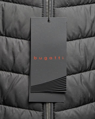 Bugatti Mid Weight Quilted Hoodie Puffer Jacket Black  4