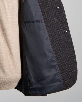 Bugatti Flexcity Comfort Stretch Knit Sport Jacket Navy  Brown 1355