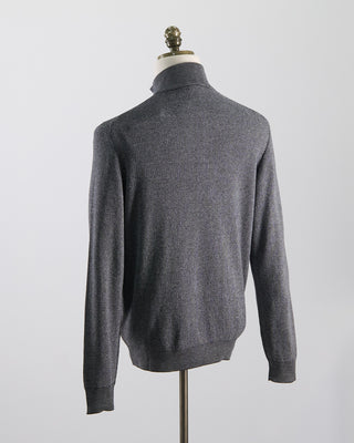 All Season Cotton Piqué Quarter Zip Sweater