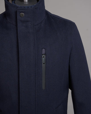 Bugatti Rainseriies Wool Hybrid Car Coat Navy 8 5097