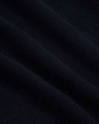 Bugatti Honeycomb Jersey Quarter Zip Sweater Navy 5 2858