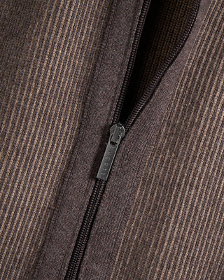 Bugatti Ribbed 2 Tone Full Zip Sweater Tan  Brown 4 6173