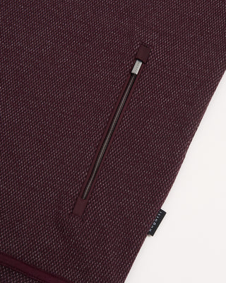 Bugatti Sporty Cotton Jersey Full Zip Sweater Jacket Burgundy 39 32293