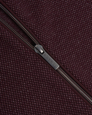 Bugatti Sporty Cotton Jersey Full Zip Sweater Jacket Burgundy 39 32294