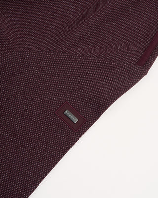 Bugatti Sporty Cotton Jersey Full Zip Sweater Jacket Burgundy 39 32295