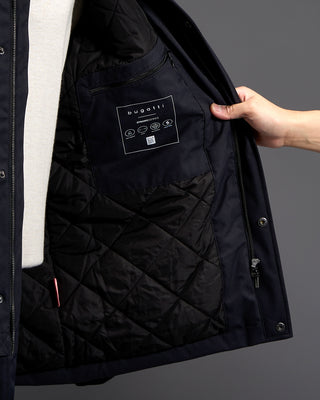Bugatti Technical Hooded Jacket Navy 4637