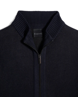 Bugatti Full Zip Sweater Jacket Dark Grey 4242