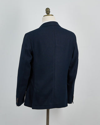 Bugatti Unlined Textured Blazer Navy 1384