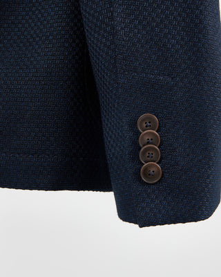 Bugatti Unlined Textured Blazer Navy 1389