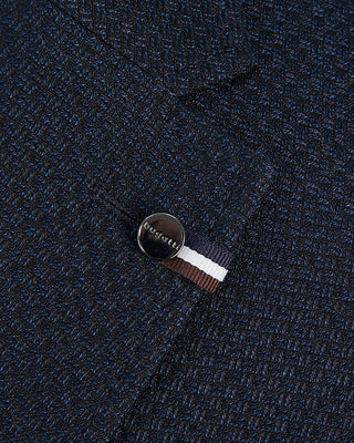 Bugatti Unlined Textured Blazer Navy 1390