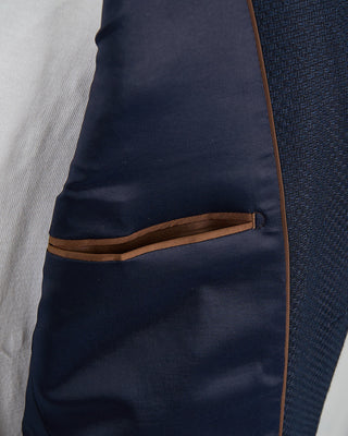 Bugatti Unlined Textured Blazer Navy 1391