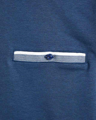 Bugatti Super Soft Tipped Solid Pique Polo Navy 2 8589