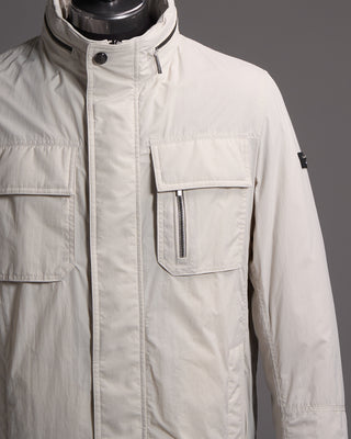 Bugatti Washed Soft Technical Field Jacket Ecru 7 7598