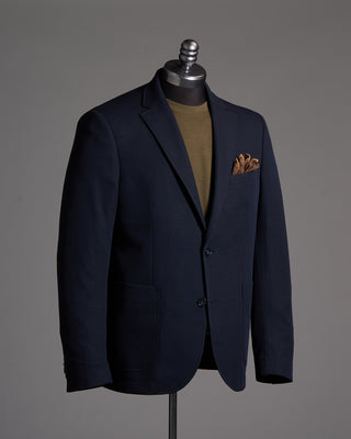 S390240R Bugatti Stretch Jersey Blazer Navy 7660