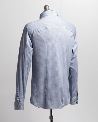 Desoto Oval With Dot Jersey Print Shirt Blue 
