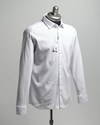 Desoto Pique Solid Jersey Knit Shirt White  6
