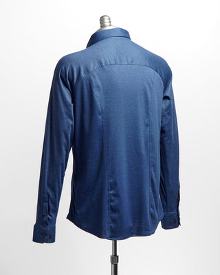 Desoto Pique Solid Jersey Knit Shirt Blue 