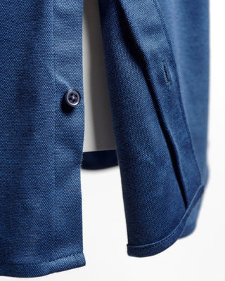Desoto Pique Solid Jersey Knit Shirt Blue  6