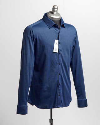 Desoto Pique Solid Jersey Knit Shirt Blue  7