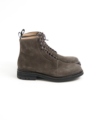 Heschung Anthracite Grey Hydrovelours Suede Carex Commando Boots Grey  3