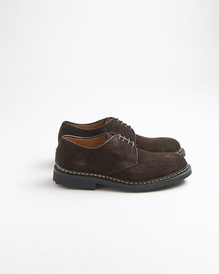Heschung Crocus Reverse Welted Hydrovelours Water Resistant Derby Shoes Coffee 2136