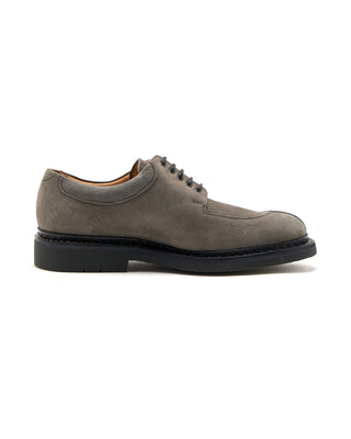 Heschung Cerisier Nubuck Split Toe Norwegian Welt Winter Derbies Grey 1 3731