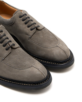 Heschung Genet Nubuck Norwegian Welt Chukka Boots Grey 37663