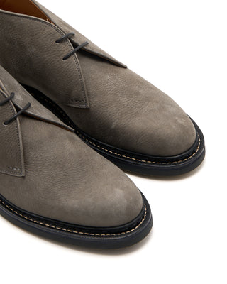 Heschung Genet Nubuck Norwegian Welt Chukka Boots Grey 4 3765