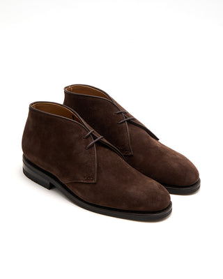 Heschung Murier Ii Hydrovelours Cafe Brown Chukka Boots Brown 3777