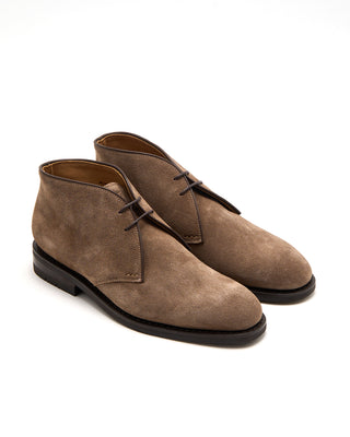 Heschung Murier Ii Hydrovelours Coco Beige Chukka Boots Snuff 3 3776