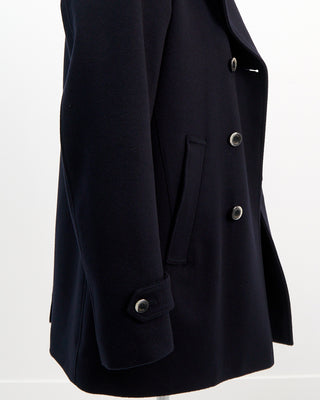 Herno Wool Cashmere Double Breasted Peacoat Navy  5