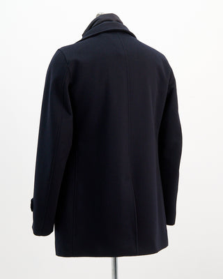 Herno Wool Cashmere Double Breasted Peacoat Navy  6