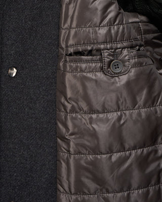 Herno Tech Wool Twill Winter Overcoat Grey 10 2434