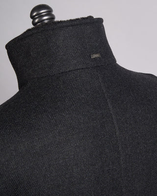 Herno Tech Wool Twill Winter Overcoat Grey 6 2427