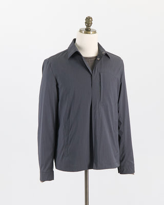 Herno Technical Woven Shirt Jacket Anthracite 0 1