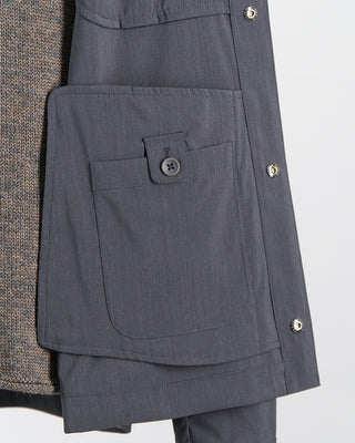 Herno Technical Woven Shirt Jacket Anthracite 0 7