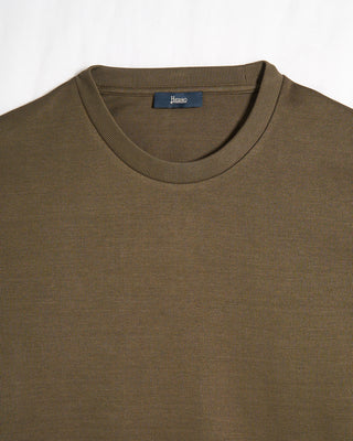 Herno Jersey Knit Effect T Shirt Olive 4 8056