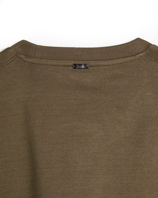 Herno Jersey Knit Effect T Shirt Olive 9 8064