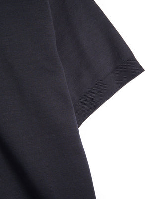 Herno Jersey Knit Effect T Shirt Navy 6 8325