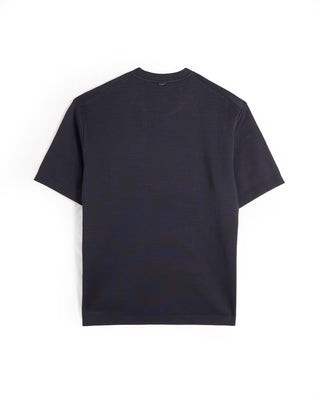 Herno Jersey Knit Effect T Shirt Navy 8 8326