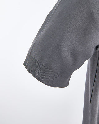 Herno Jersey Knit Short Sleeve Crew Neck T Shirt Anthracite 1675