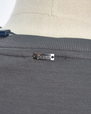 Herno Jersey Knit Short Sleeve Crew Neck T Shirt Anthracite 1676