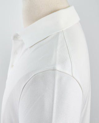 Herno Jersey Knit Short Sleeve Polo White 1600