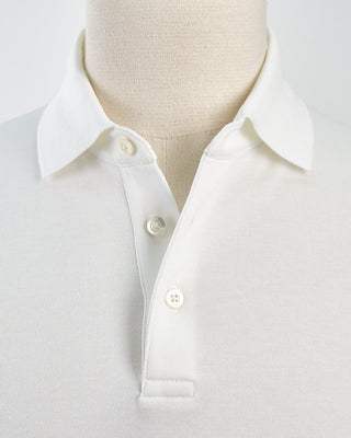 Herno Jersey Knit Short Sleeve Polo White 1602