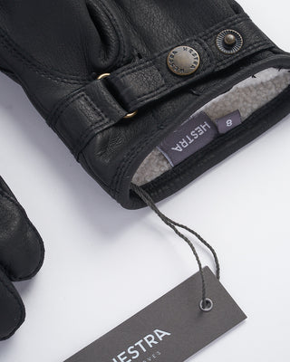 Hestra Deerskin Lambsfur Lined Winter Glove Black fw23 1