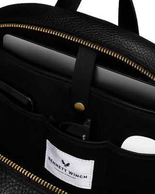 Bennett Winch The Leather Backpack Panel Black 4
