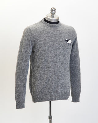 Gallia Alpaca Blend sheepish Grey Crewneck Sweater Grey 