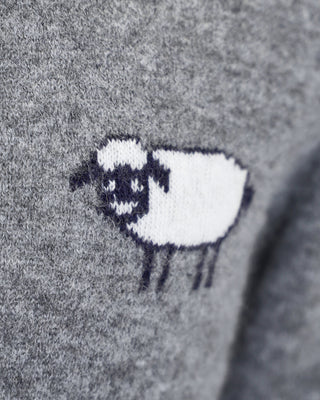 Gallia Alpaca Blend sheepish Grey Crewneck Sweater Grey  2