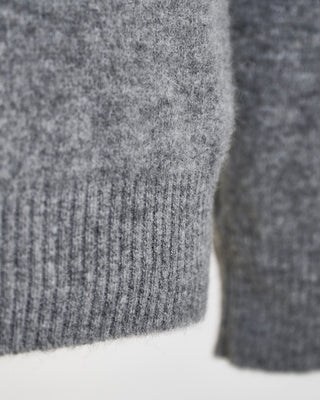 Gallia Alpaca Blend sheepish Grey Crewneck Sweater Grey  3