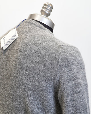 Gallia Alpaca Blend sheepish Grey Crewneck Sweater Grey  5